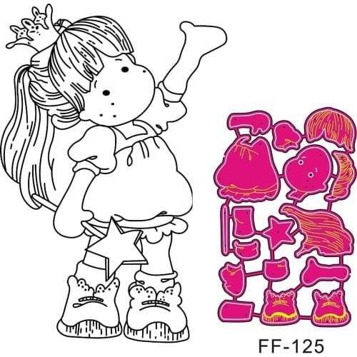 Yulan girl Metal Cutting Dies for Diy Scrapbooking Die Cut New Cuts for Paper Card Making Craft Embossing I love you