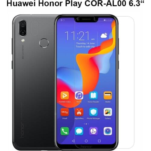 2PC 2.5D 0.26mm 9H Tempered Glass For Huawei Honor Play HonorPlay 6.3 Screen Protector protective film For Huawei Honor Play 6.3