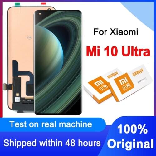 100% Original 6.67" LCD Replacement For Xiaomi Mi 10 Ultra OLED Display Touch Screen Digitizer Assembly For M2007J1SC Model