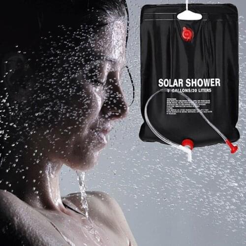 20L Folding camping shower water bag pvc pool sports travel foldable outdoor bathing water bag