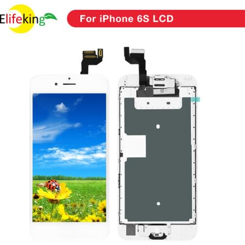 3PCS/Lot LCD Display For iPhone 6S LCD Screen Replacement With Good 3D Touch Digitizer+Front Camera+Home Button Free Shipping