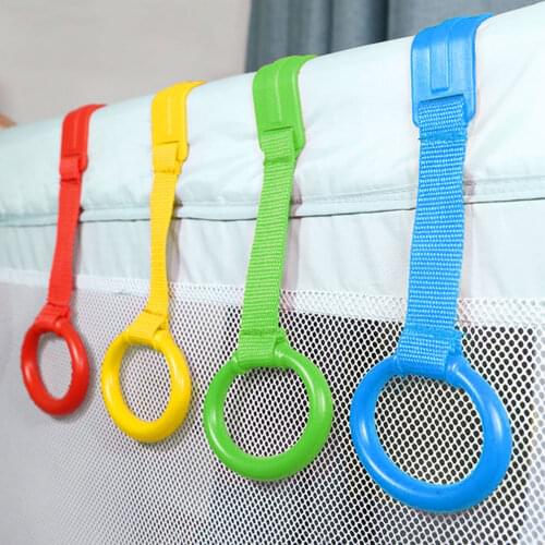4/6pcs Lot Ring For Playpen Baby Crib Hooks General Use Hooks Baby Toys Bed Rings Hooks Universal Ring Help Baby Stand Random