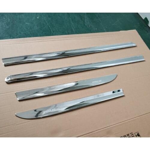 3D design For Toyota Prius XW20 XW30 2003-2015ABS Chrome Body Side Moulding Cover Trim Kit Styling Accessories 4pcs