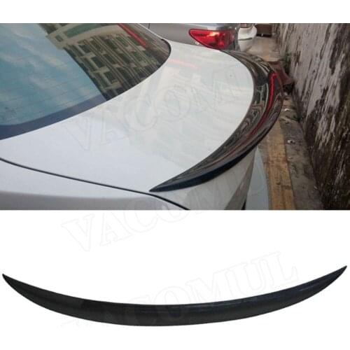 For BMW E90 Carbon Fiber Rear Trunk Spoiler For BMW 3 Series E90 350i 325i 2005 - 2012 P Style FRP Car Spoiler Wing