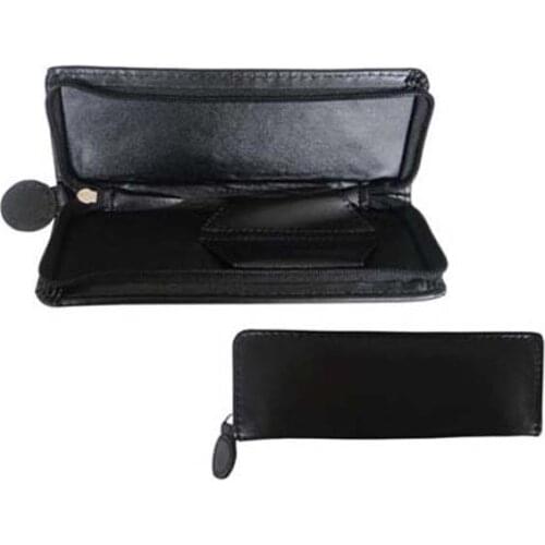 Black leather 2 pen binder RZ-LPC4-B