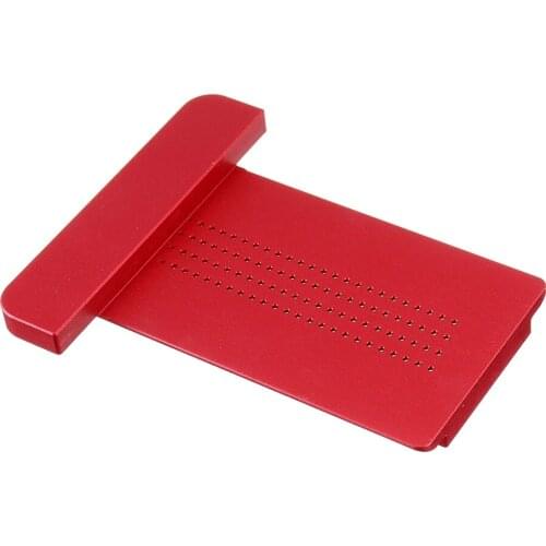 Drillpro TS 3 Inch Aluminum Alloy Hole Precision Marking T Ruler Hole Positioning Measuring Ruler Woodworking Scriber Scribing