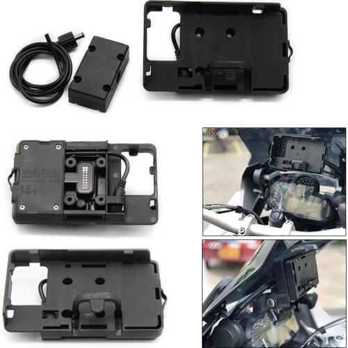 Hot sell motorcycle Phone Navigation Bracket USB Charging For BMW R1200GS LC 2013-On R1200 GS ADVENTURE ADV