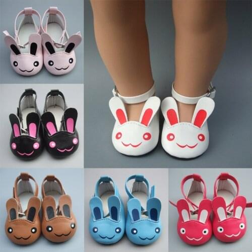 Girl Toy Gift 18 Inch 45cm girl doll 7cm Doll Shoes Mini Leather Shoes For Baby Reborn Doll