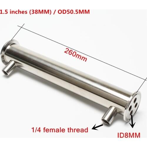 1,5 "(OD50.5) Stainless steel 304 Distiller condenser