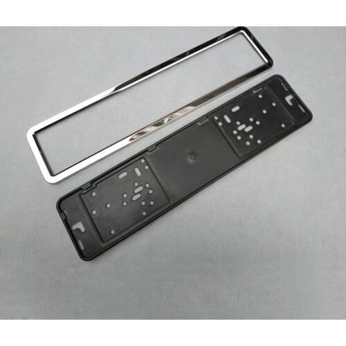 1pcs Car License Plate Frame Metal and Plastic Frame Number Plate Holder Fit EU Russian Car License Plates Frame Car Accessories