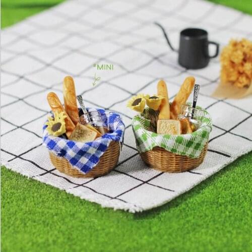 1:12 Dollhouse Miniature Bee Bread Basket Mini Fruit Jam Food for Blyth Barbies OB11 BJD Doll House Play Toys 1 Set