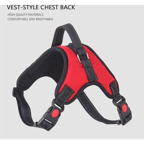 Large and Medium-Sized Dogs Chest Harness Oxford Cloth Anti-impact Belt Handle Chest and Back Pet Outdoor Products