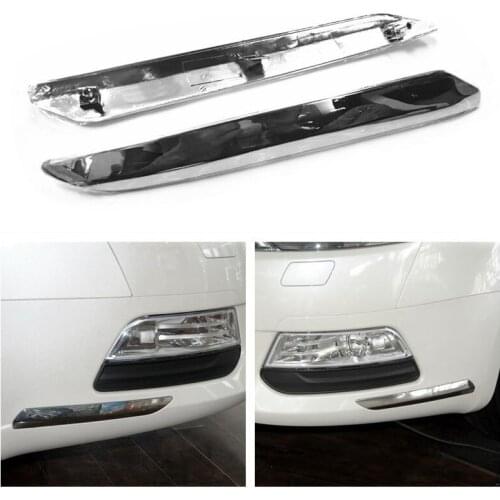 Car Front Bumper Chrome Silver Trim Strip Decoration Cover for Peugeot Citroen C5 2008-2015
