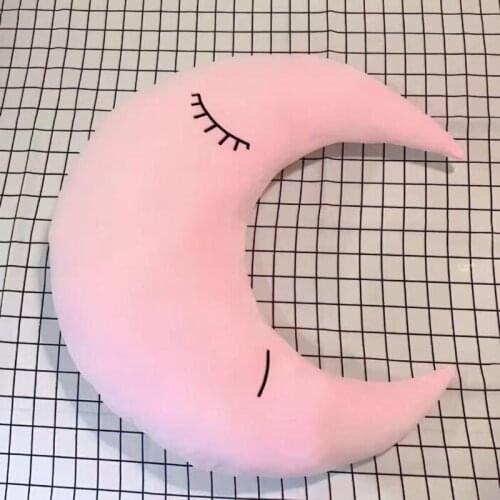 Plush Toy Moon Pillow Baby Comfort Big Pillow Baby Room Decoration Photography Props Home Decoration Children Plush Pillow Toy