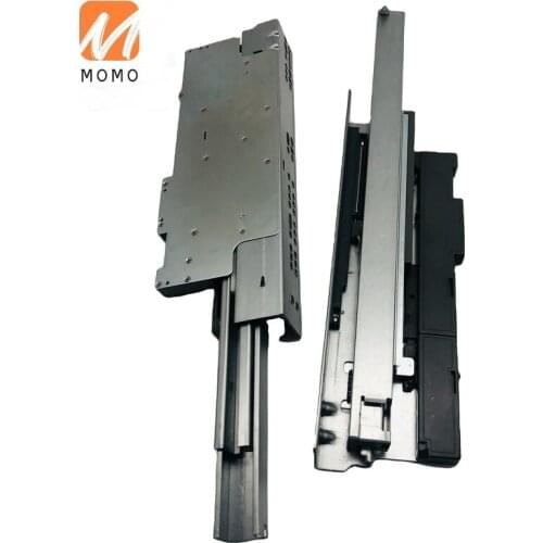 Full extension soft closing with touch open under mount drawer slide rail