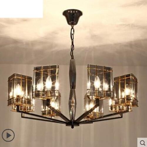 Postmodern living room chandelier Nordic minimalist luxury crystal bedroom neo-classical creative restaurant art lamps led lamps