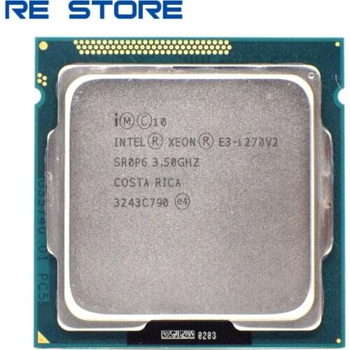 Used Intel Xeon E3 1270 V2 Processor 3.5GHz LGA1155 8MB Quad Core CPU SR0P6