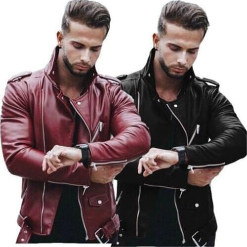 Plus Size xxxxxl xxxxl xxxl Mens Winter Autumn Warm Motorcycle PU Leather Jacket Coat Casual Cardigan