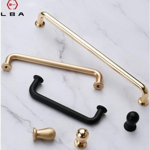 Modern Minimalist Style Handle Zinc Alloy Cabinet Drawer Knobs Handles Wardrobe Door Handles Pulls Fahion Furniture Hardware