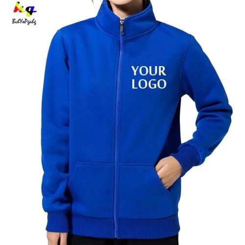 Customize your own logo picture hoodie women zipper casual sweatshirt hoodie spring and autumn street sweatshirt jacket S-4XL