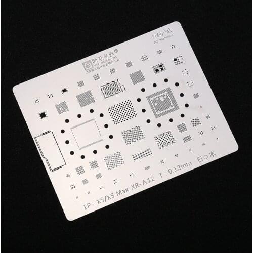 Stainless Steel BGA Stencil for iPhone XR XS MAX X 8 8P 7 7P 6S 6SP 6 6P Logic Board IC Chip CPU BGA Reballing Solder Template