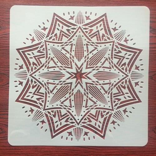 30 * 30cm Octagonal Floral Mandala DIY Layering Stencils Wall Painting Scrapbook Coloring Embossing Album Decorative Template