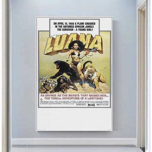 V0951 Luana (2) Vintage Classic Movie Wall Silk Cloth HD Poster Art Home Decoration Gift