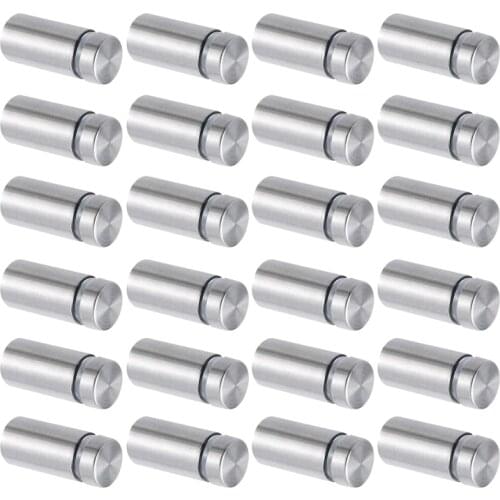 100 Packs Sign Standoff Screws Stainless Steel Wall Standoff Mounts Nail for Glass Artwork and Displays (1/2 x 1 Inch)