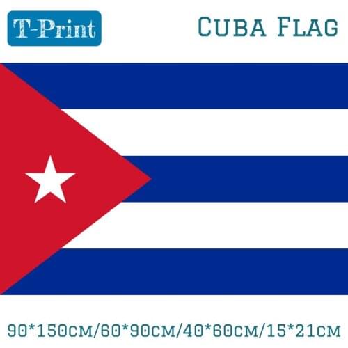 15PCS Flag 90*150cm/60*90cm/40*60cm/15*21cm 3x5FT Polyester Cuba Flag Indoor Outdoor Banner Home Decoration