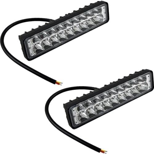2 Sets Universal Car 18LEDS 12V-60V 54W 6500K Working Running Fog Driving Head Light Lamp Fit For Motorcycle Car Truck Off-road