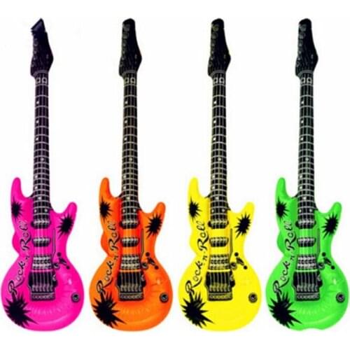200pcs/lot Inflatable Up Guitars Fancy Dress Party Prop Musical Disco Rock