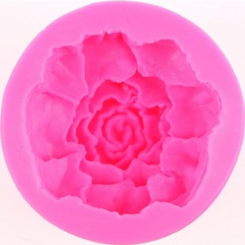 3D Large flowers roses soap mould chocolate cake decorating tools DIY baking fondant silicone mold F0443