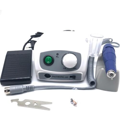 40000RPM STRONG 102L Micromotor Handpiece & Strong 207B Control Box Electric Nail Drill Machine Manicure Nail Art Equipment