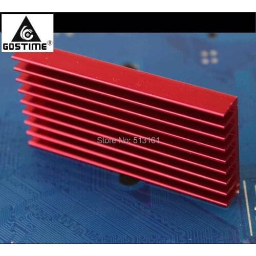 Gdstime 60x30x8mm Cooler Aluminum Heatsink For USB ASIC BTC Bitcoin Miner