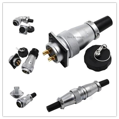 WS48 Aviation Plug Socket Mic Connector WS48-5 7 20 27 38 42 Pin