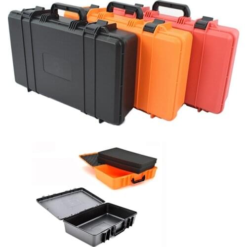Safety Instrument Tool Box Plastic Storage Toolbox Outdoor Shockproof Box Protective Case File Box Equipment Camera Case w Foam