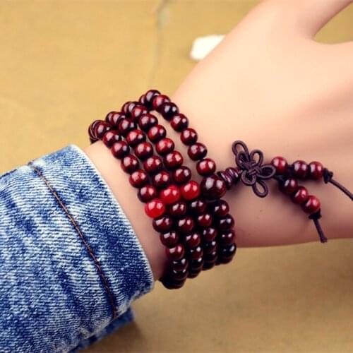 Lobular Rosewood 108 Beads Bracelet Mens Couple Bracelet Bracelet