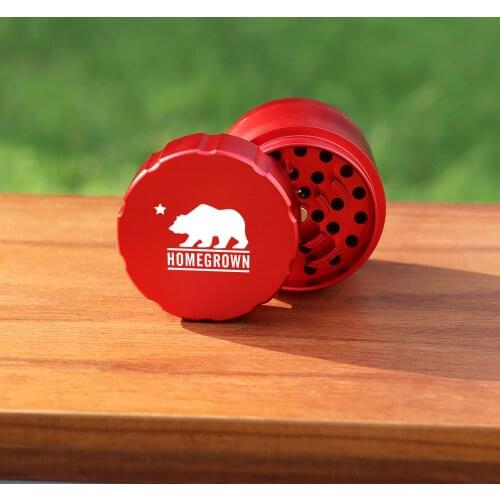 Cali Crusher Aircraft Aluminum Herb Grinder with Blades Teeth 53 MM 4 Parts Tobacco Crusher Mills Spice Grinder Herbal Grinder