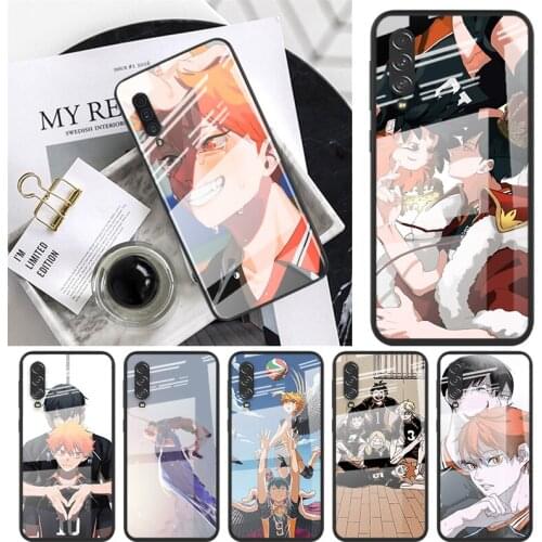 Anime Volleyball Haikyuu For Samsung Note 20 10 9 8 Ultra Lite Plus 5G A70 A50 A40 A30 A20 A10 Tempered Glass Phone Case