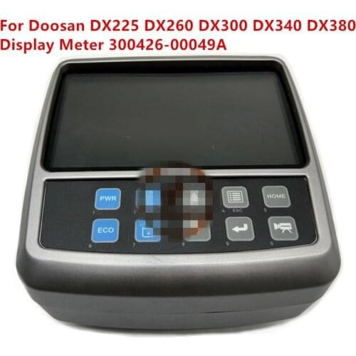 For Doosan DX225 DX260 DX300 DX340 DX380 display meter 300426-00049A high quality accessories free shipping