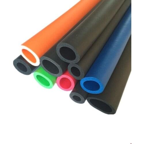1M Fitness Equipment Handle Bars Thermal Insulation Pipe Sponge Foam Rubber Tube Black 6mm/10mm13mm/16mm/18mm(Inner diameter)