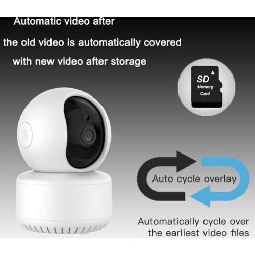 HD 1080P Wifi IP Camera Baby Monitor Home Security Outdoor Surveillance Cameras Full Color Night Vision Motion Detection Alarm