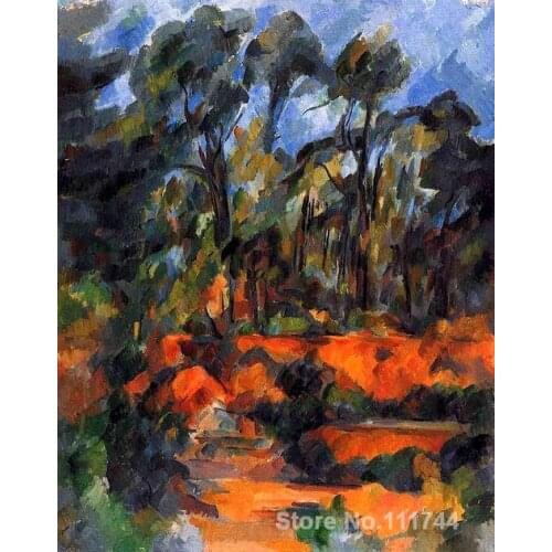 Art impressionism forest II Paul Cezanne paintings reproduction High quality Hand painted