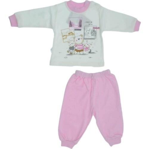 Jaju Baby Teddy Bear Printed Pajamas Set