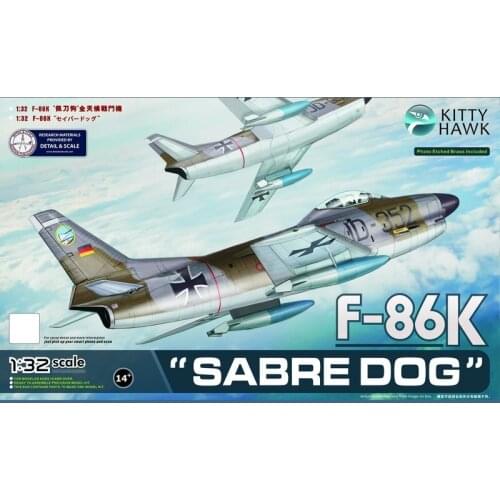 Kitty Hawk KH32008 1/32 F-86K 'Sabre Dog' - Scale Model Kit
