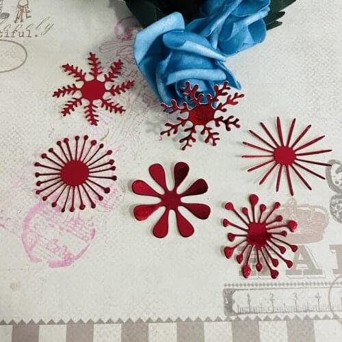 6 pcs set lace flower snowflake Metal Cutting Dies DIY Scrapbook Paper Cards Embosse Decorative Craft Die Cut handmade craft