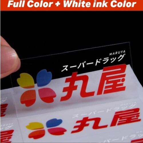 Square and Round Clear Transparent Custom Logo Labeling Stickers for Small Business