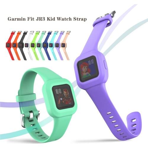 Soft Silicone Band For Garmin Vivofit JR 3 Strap Kid Bracelet Replacement Accessory Children Wristband for Garmin JR 3 Band