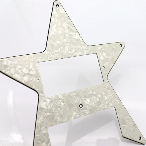 1pcs Star/Starfish Shape 3 Ply Electric Guitar Pickguard Scratch Plate White Pearl