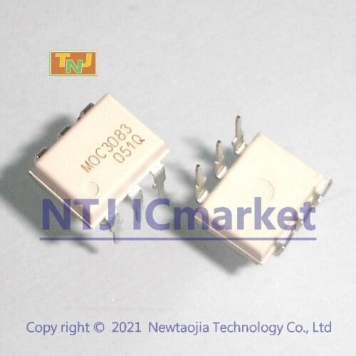 10 PCS MOC3083 DIP-6 MOC3083M Optoisolators Triac Driver Output IC CHIP